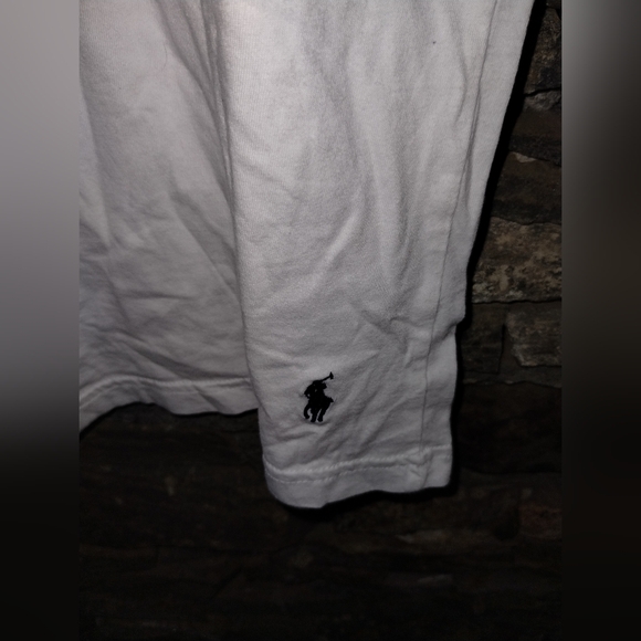 Polo Ralph Lauren men's white shirt sleeve v neck t shirt, like new - Picture 3 of 5